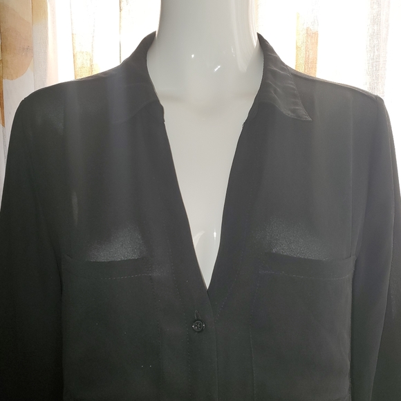 Kismet Black Button Up Blouse - Picture 2 of 7